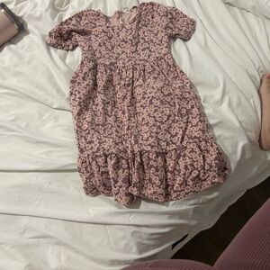 Hux size 7 girls Floral Pink Kids Dress